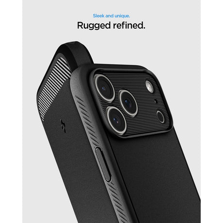 Spigen iPhone 17 Pro Max/iPhone 18 Pro Max Deksel Rugged Armor MagFit Matte Black