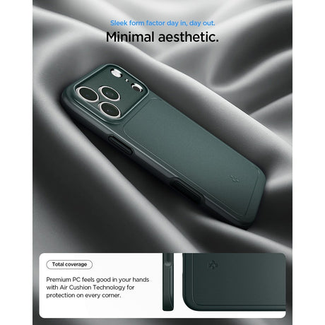 Spigen iPhone 17 Pro Max/iPhone 18 Pro Max Deksel Thin Fit MagFit Abyss Green