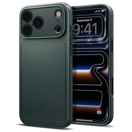 Spigen iPhone 17 Pro Max/iPhone 18 Pro Max Deksel Thin Fit MagFit Abyss Green