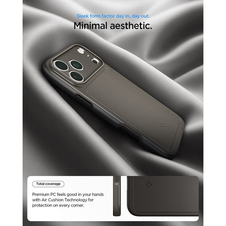 Spigen iPhone 17 Pro Max/iPhone 18 Pro Max Deksel Thin Fit MagFit Gunmetal