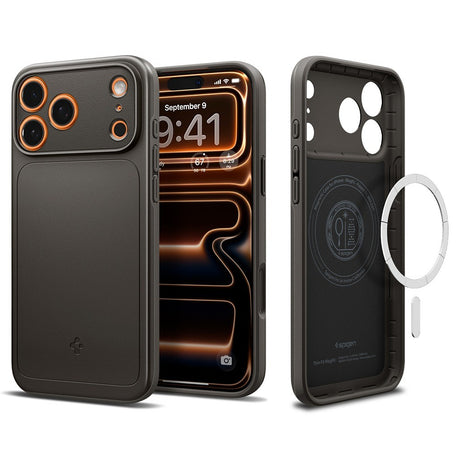 Spigen iPhone 17 Pro Max/iPhone 18 Pro Max Deksel Thin Fit MagFit Gunmetal