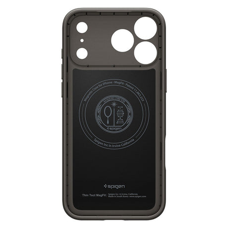 Spigen iPhone 17 Pro Max/iPhone 18 Pro Max Deksel Thin Fit MagFit Gunmetal