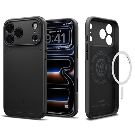 Spigen iPhone 17 Pro Max/iPhone 18 Pro Max Deksel Thin Fit MagFit Svart