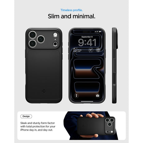 Spigen iPhone 17 Pro Max/iPhone 18 Pro Max Deksel Thin Fit MagFit Svart