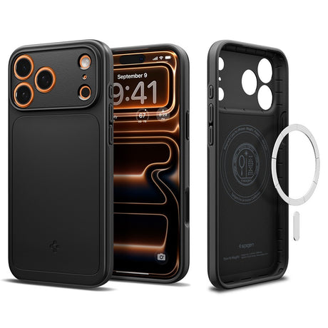 Spigen iPhone 17 Pro Max/iPhone 18 Pro Max Deksel Thin Fit MagFit Svart
