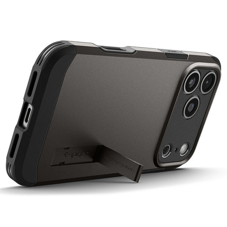 Spigen iPhone 17 Pro Max/iPhone 18 Pro Max Deksel Tough Armor T MagFit Gunmetal