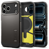 Spigen iPhone 17 Pro Max/iPhone 18 Pro Max Deksel Tough Armor T MagFit Gunmetal