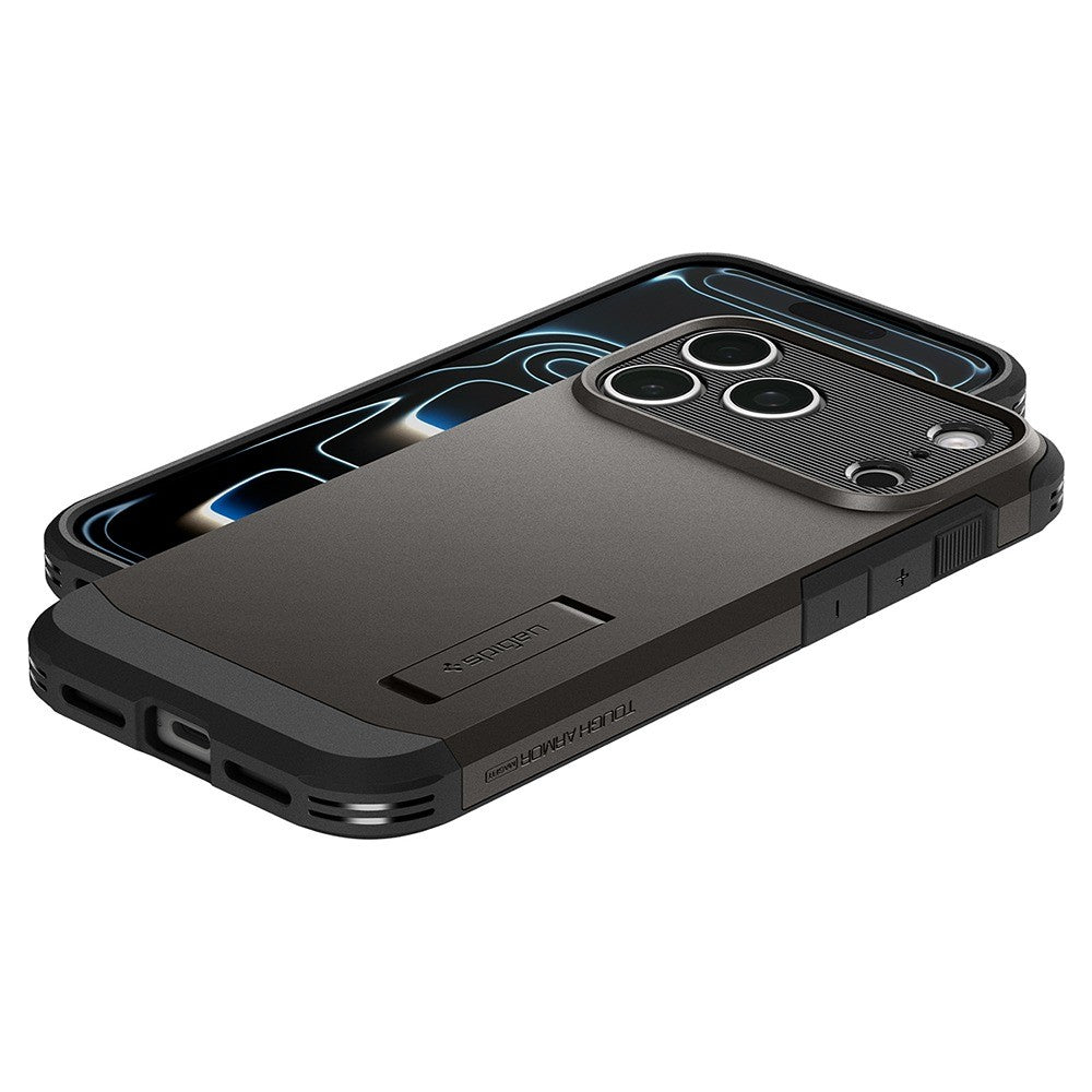 Spigen iPhone 17 Pro Max/iPhone 18 Pro Max Deksel Tough Armor T MagFit Gunmetal