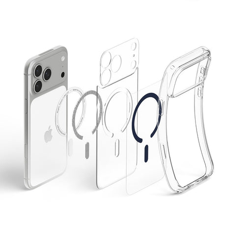 Spigen iPhone 17 Pro Max/iPhone 18 Pro Max Deksel Ultra Hybrid MagFit Clear Deep Blue