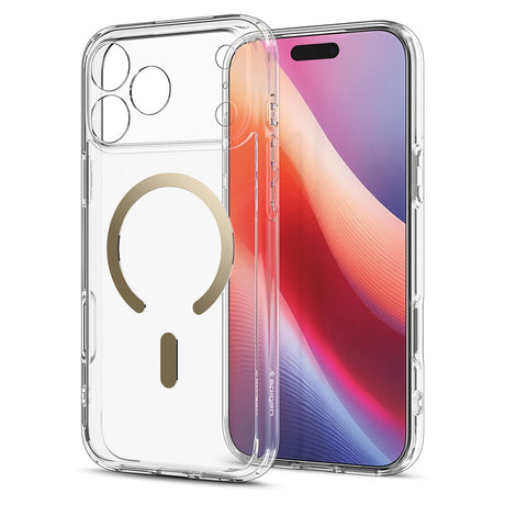 Spigen iPhone 17 Pro Max/iPhone 18 Pro Max Deksel Ultra Hybrid MagFit Clear Gold