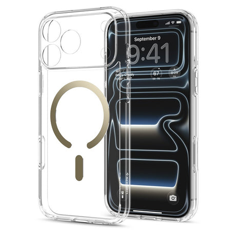 Spigen iPhone 17 Pro Max/iPhone 18 Pro Max Deksel Ultra Hybrid MagFit Clear Gold