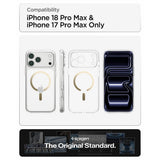 Spigen iPhone 17 Pro Max/iPhone 18 Pro Max Deksel Ultra Hybrid MagFit Clear Gold