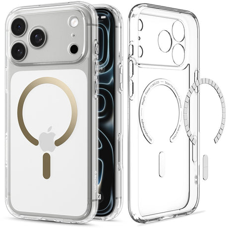 Spigen iPhone 17 Pro Max/iPhone 18 Pro Max Deksel Ultra Hybrid MagFit Clear Gold