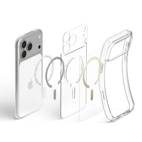 Spigen iPhone 17 Pro Max/iPhone 18 Pro Max Deksel Ultra Hybrid MagFit Clear Gold