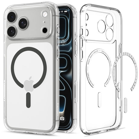 Spigen iPhone 17 Pro Max/iPhone 18 Pro Max Deksel Ultra Hybrid MagFit Clear Graphite