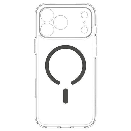 Spigen iPhone 17 Pro Max/iPhone 18 Pro Max Deksel Ultra Hybrid MagFit Clear Graphite