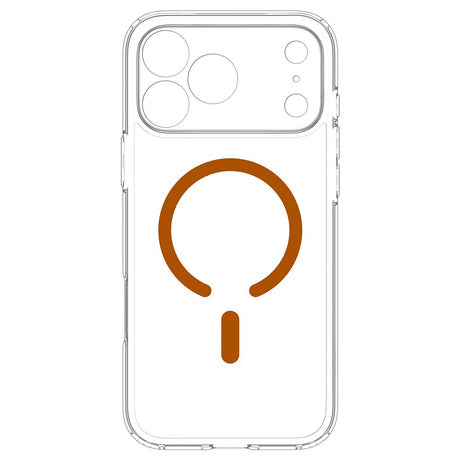 Spigen iPhone 17 Pro Max/iPhone 18 Pro Max Deksel Ultra Hybrid MagFit Clear Oransje