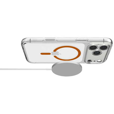Spigen iPhone 17 Pro Max/iPhone 18 Pro Max Deksel Ultra Hybrid MagFit Clear Oransje