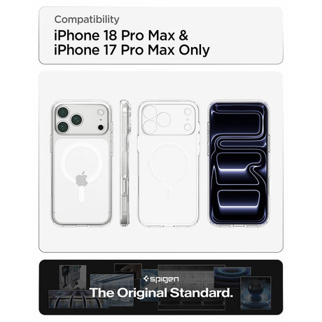 Spigen iPhone 17 Pro Max/iPhone 18 Pro Max Deksel Ultra Hybrid MagFit Clear White