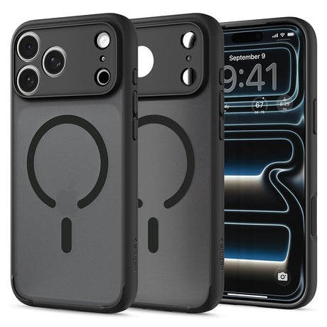 Spigen iPhone 17 Pro Max/iPhone 18 Pro Max Deksel Ultra Hybrid MagFit Frost Black