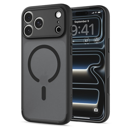Spigen iPhone 17 Pro Max/iPhone 18 Pro Max Deksel Ultra Hybrid MagFit Frost Black