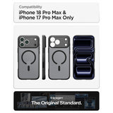 Spigen iPhone 17 Pro Max/iPhone 18 Pro Max Deksel Ultra Hybrid MagFit Frost Black