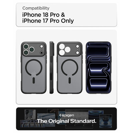 Spigen iPhone 17 Pro Max/iPhone 18 Pro Max Deksel Ultra Hybrid MagFit Frost Black