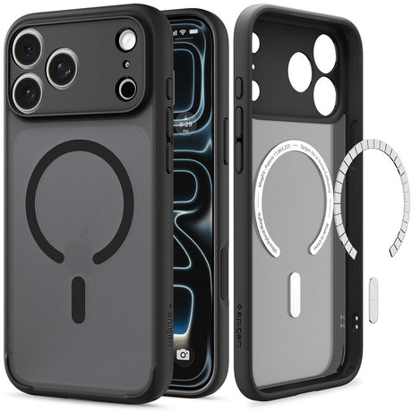 Spigen iPhone 17 Pro Max/iPhone 18 Pro Max Deksel Ultra Hybrid MagFit Frost Black
