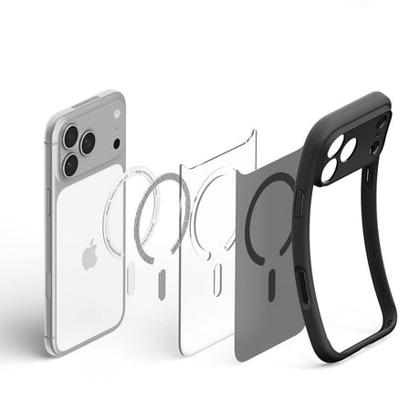 Spigen iPhone 17 Pro Max/iPhone 18 Pro Max Deksel Ultra Hybrid MagFit Frost Black
