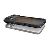 Spigen iPhone 17 Pro Max/iPhone 18 Pro Max Deksel Ultra Hybrid MagFit Frost Black Oransje