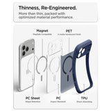 Spigen iPhone 17 Pro Max/iPhone 18 Pro Max Deksel Ultra Hybrid MagFit Frost Deep Blue