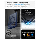 Spigen iPhone 17 Pro Max/iPhone 18 Pro Max Deksel Ultra Hybrid MagFit Frost Deep Blue