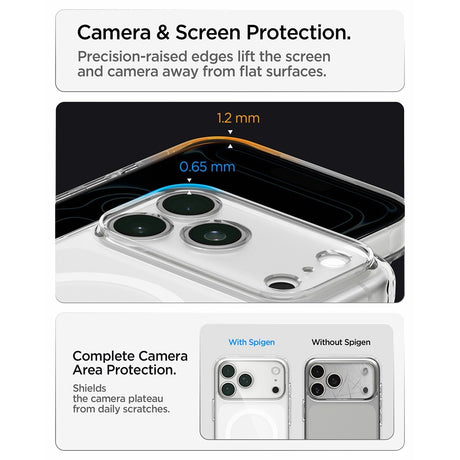Spigen iPhone 17 Pro Max/iPhone 18 Pro Max Deksel Ultra Hybrid MagFit Frost White