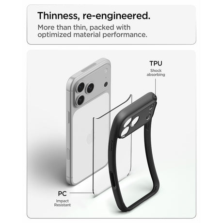 Spigen iPhone 17 Pro Max/iPhone 18 Pro Max Deksel Ultra Hybrid Matte Black