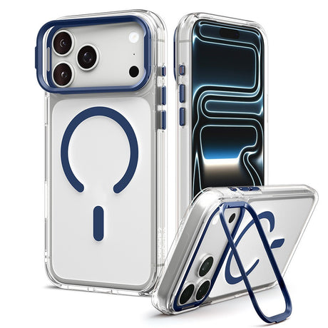 Spigen iPhone 17 Pro Max/iPhone 18 Pro Max Deksel Ultra Hybrid Optik S MagFit Clear Deep Blue