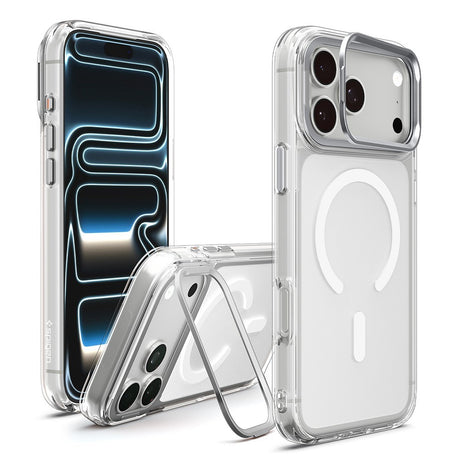 Spigen iPhone 17 Pro Max/iPhone 18 Pro Max Deksel Ultra Hybrid Optik S MagFit Clear Sølv