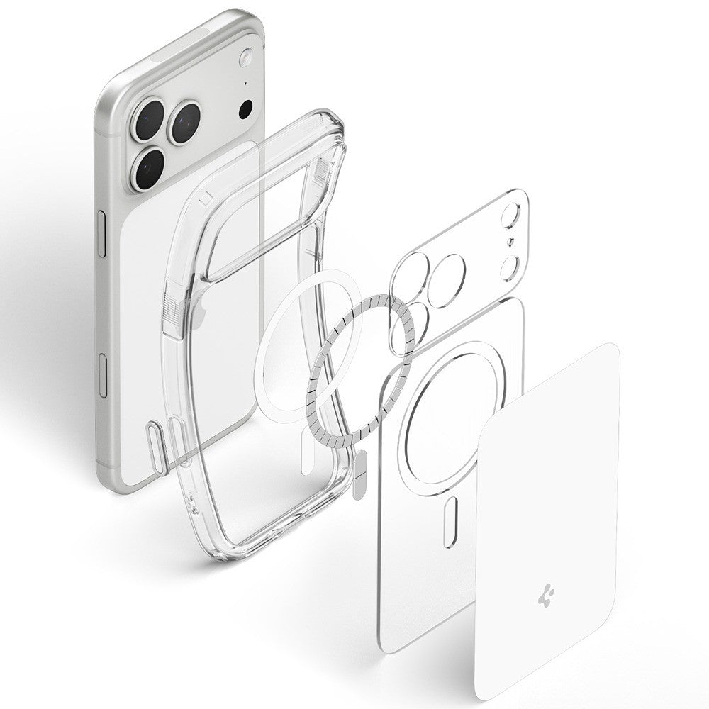 Spigen iPhone 17 Pro Max/iPhone 18 Pro Max Deksel Ultra Hybrid T MagFit Glossy White