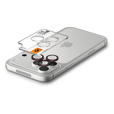 Spigen iPhone 18 Pro/18 Pro Max Linsebeskyttelse Glas.tR EZ Fit Optik Pro 2-pakning Mørk kirsebær