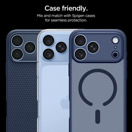 Spigen iPhone 18 Pro/18 Pro Max Linsebeskyttelse Glas.tR EZ Fit Optik Pro 2-pakning Lyseblå