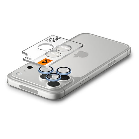 Spigen iPhone 18 Pro/18 Pro Max Linsebeskyttelse Glas.tR EZ Fit Optik Pro 2-pakning Lyseblå