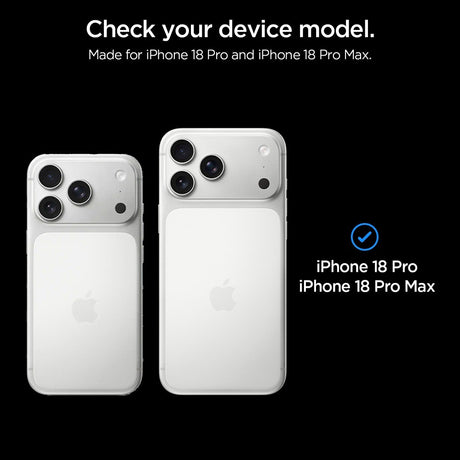 Spigen iPhone 18 Pro/18 Pro Max Linsebeskyttelse Glas.tR EZ Fit Optik Pro 2-pakning Sølv