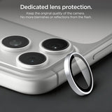 Spigen iPhone 18 Pro/18 Pro Max Linsebeskyttelse Glas.tR EZ Fit Optik Pro 2-pakning Sølv