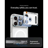 Spigen iPhone 18 Pro Linsebeskyttelse Glas.tR EZ Fit Optik Pro XL Sølv