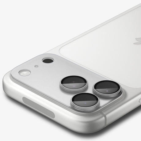 Spigen iPhone 18 Pro Linsebeskyttelse Glas.tR EZ Fit Optik Pro XL Sølv