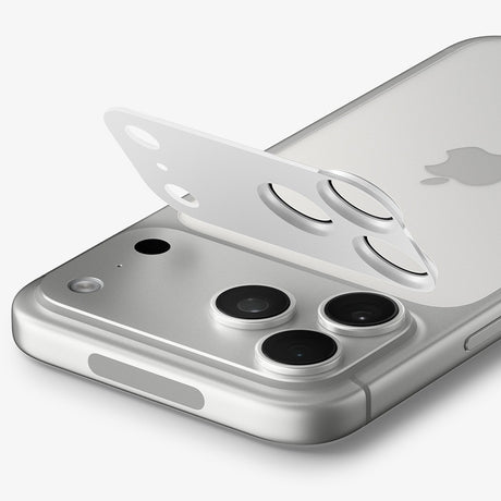 Spigen iPhone 18 Pro Linsebeskyttelse Glas.tR EZ Fit Optik Pro XL Sølv