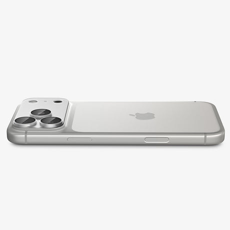 Spigen iPhone 18 Pro Linsebeskyttelse Glas.tR EZ Fit Optik Pro XL Sølv