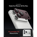 Spigen iPhone 18 Pro Max Linsebeskyttelse Glas.tR EZ Fit Optik Pro XL Mørk kirsebær