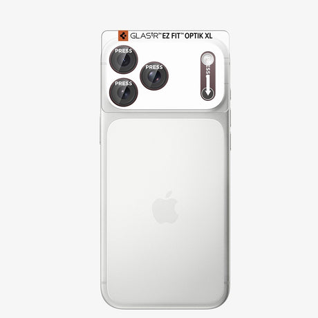 Spigen iPhone 18 Pro Max Linsebeskyttelse Glas.tR EZ Fit Optik Pro XL Mørk kirsebær