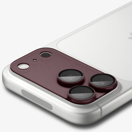 Spigen iPhone 18 Pro Max Linsebeskyttelse Glas.tR EZ Fit Optik Pro XL Mørk kirsebær