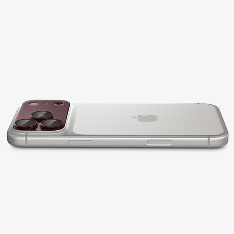 Spigen iPhone 18 Pro Max Linsebeskyttelse Glas.tR EZ Fit Optik Pro XL Mørk kirsebær